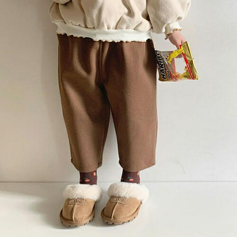 【キッズ30%OFF】コットンスラックスパンツ(kids)・u10156 キッズ【3~8才】【pt】【パンツ ズボン ロングパンツ 長ズボン スラックス 単色 無地 シンプル ベーシック カジュアル 秋 冬 韓国 韓国子供服 子供 こども 子供服 こども服】【KIDS】