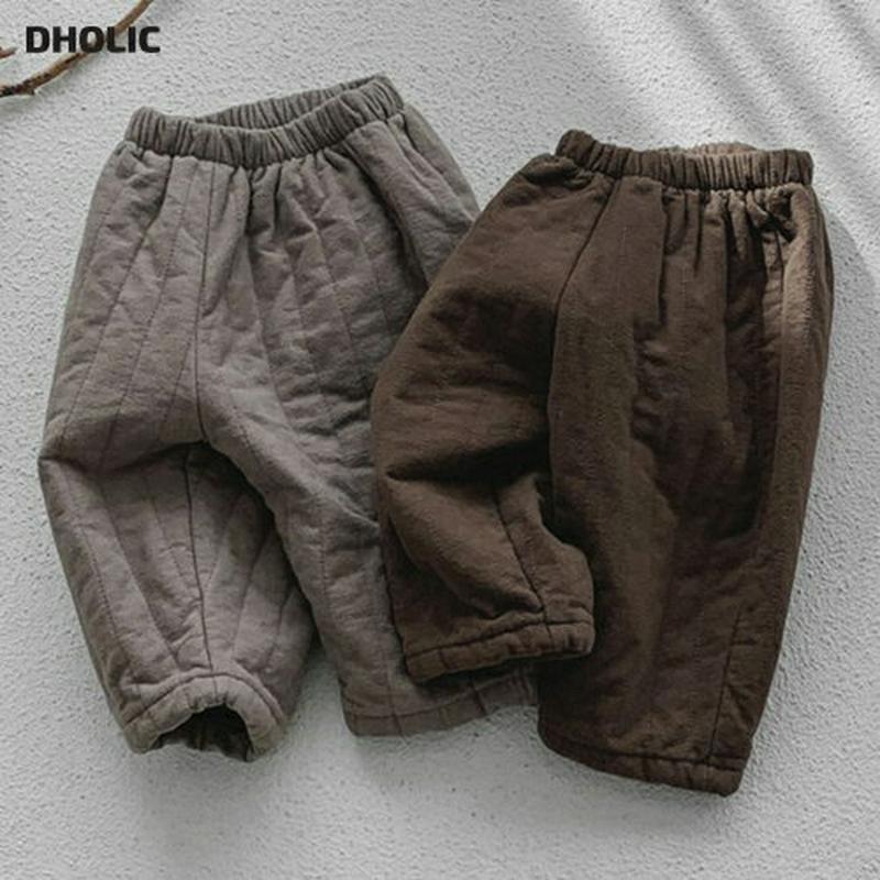 【キッズ30%OFF】コットン中綿パンツ・u10064 キッズ【3~8才】【pt】【パンツ ズボン ロングパンツ 長ズボン コットン 綿 中綿 中綿パンツ カジュアル シンプル ラフ 女の子 男の子 冬 韓国 韓国子供服 子供 こども 子供服 こども服】【KIDS】