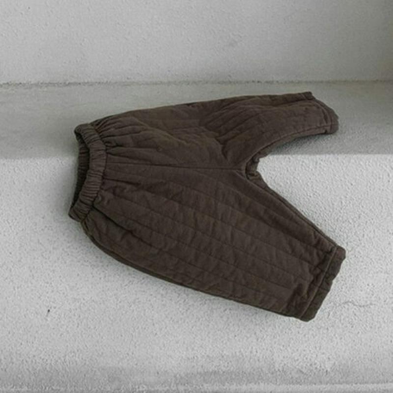 【キッズ30%OFF】コットン中綿パンツ・u10064 キッズ【3~8才】【pt】【パンツ ズボン ロングパンツ 長ズボン コットン 綿 中綿 中綿パンツ カジュアル シンプル ラフ 女の子 男の子 冬 韓国 韓国子供服 子供 こども 子供服 こども服】【KIDS】