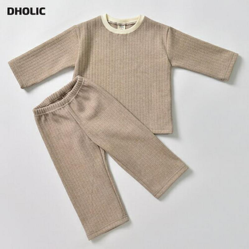 【キッズ30%OFF】裏起毛ニット上下SET・u10076 キッズ【3~8才】【set】【セットアップ setup トップス 長袖 ニット ニットトップス パンツ ズボン 裏起毛 シンプル カジュアル 上下 冬 韓国 韓国子供服 子供 こども 子供服 こども服】【KIDS】