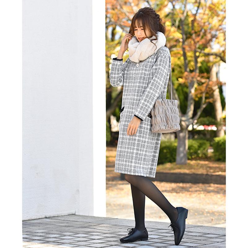 ワンピース+スヌードセット（MUMU＆Co.）