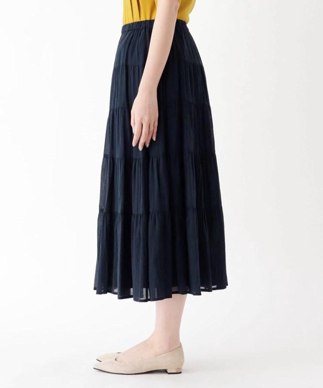 コットンシフォンロングスカート