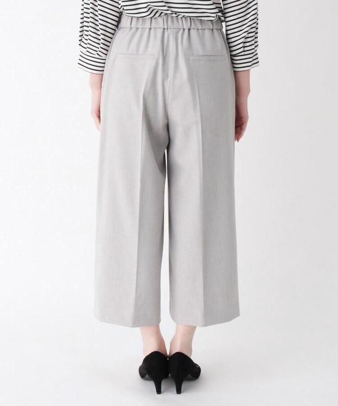 ストレッチクロップドワイドパンツ
