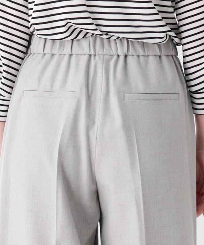 ストレッチクロップドワイドパンツ