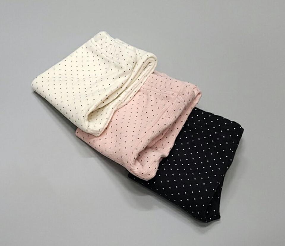 両起毛ミニドットレギンス(kids)・u10271 キッズ【3~8才】【pt】【レギンス パンツ ズボン ロングパンツ ドット柄 小粒 裏起毛 起毛 両起毛 カジュアル 女の子 男の子 冬 韓国 韓国子供服 子供 こども 子供服 こども服】【KIDS】