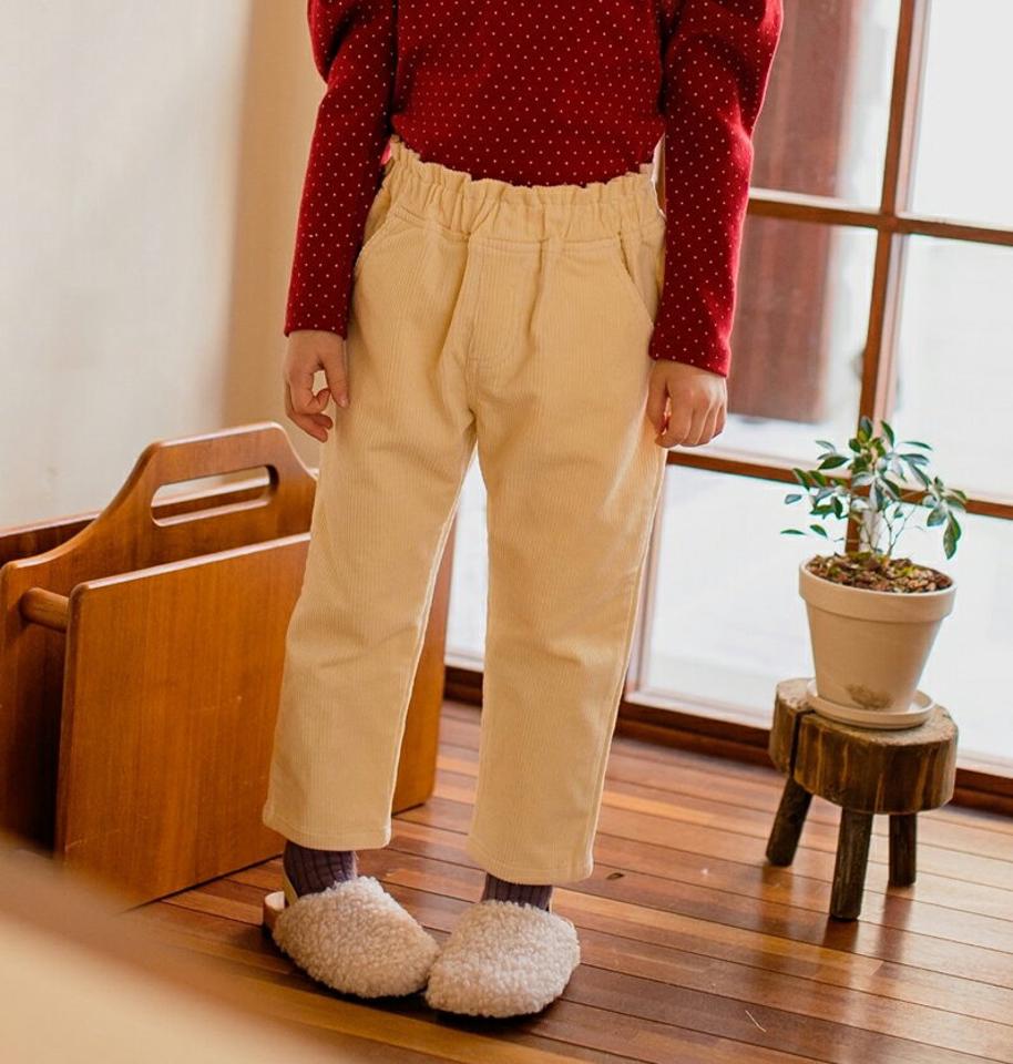 【キッズ30%OFF】コットンコーデュロイパンツ・u10255 キッズ【3~8才】【pt】【パンツ ズボン ロングパンツ 長ズボン コーデュロイ 単色 シンプル カジュアル ラフ 女の子 男の子 秋 冬 韓国 韓国子供服 子供 こども 子供服 こども服】【KIDS】