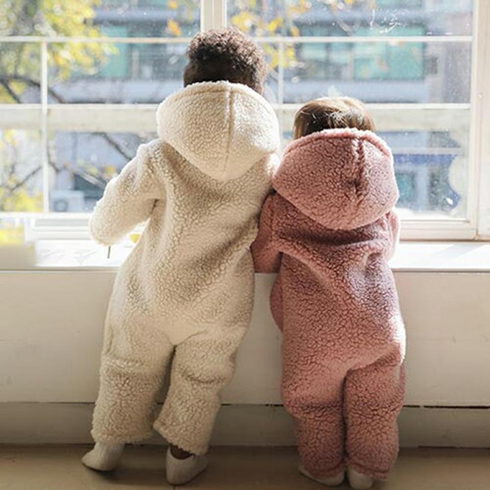 【只今50%OFF】フロントジップボアロンパース・u10473 キッズ【0~2才】【bc】【ロンパース ボア ボアロンパース 長袖 パンツ ズボン 長ズボン ジップ 単色 無地 可愛い かわいい フード 女の子 男の子 秋 冬 韓国 韓国子供服 子供 こども 子供服 こども服】【KIDS】【WS】