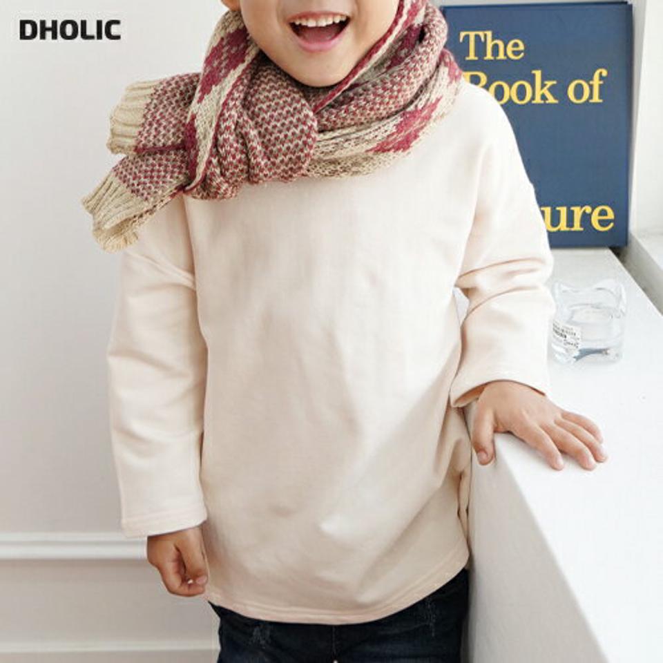 裏起毛タートルネックTシャツ・p010286 キッズ【3~8才】【tops】【トップス Tシャツ 長袖 タートル タートルネック 裏起毛　単色 無地 シンプル ベーシック カジュアル ラフ 女の子 男の子 冬 韓国 韓国子供服 子供 こども 子供服 こども服】【KIDS】