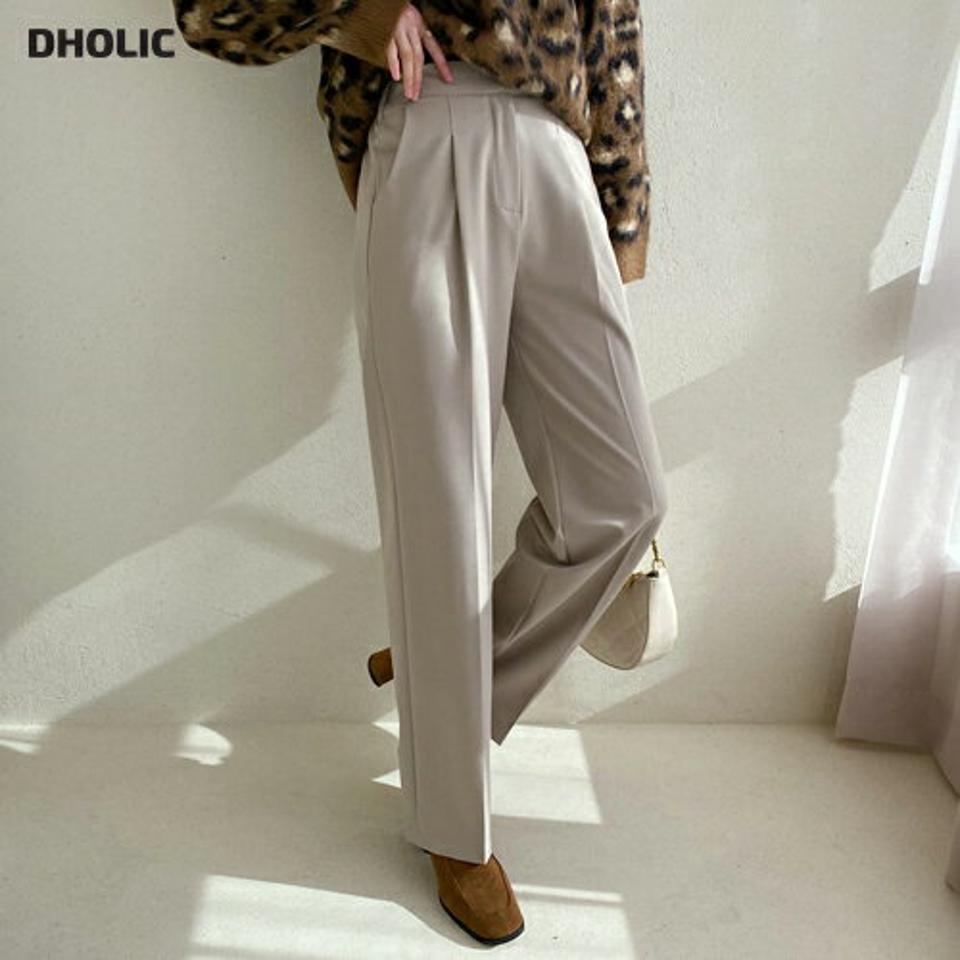 【只今10%OFF】裏起毛ワイドスラックス・全3色・b56423 レディース 【pt】【韓国 ファッション ボトムス パンツ ロング フルレングス 10分丈 十分丈 ストレート ハイウエスト 無地 オフィス 仕事 職場 フォーマル ハイウエスト 脚長 体型カバー カジュアル 秋 冬】【STYLE】