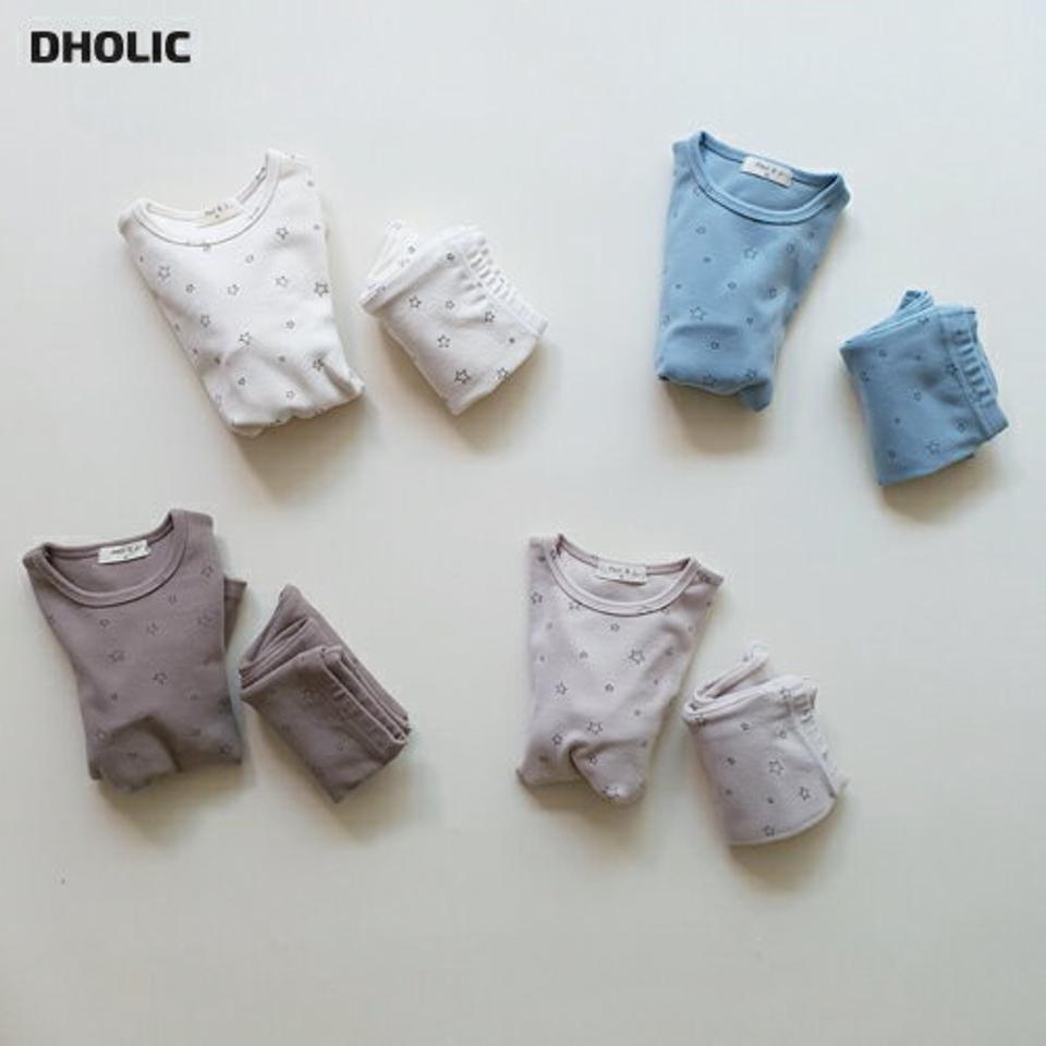 【キッズ30%OFF】スタールームウェア上下SET(junior)・u10161 キッズ【9~17才】【uw】【パジャマ ルームウェア 部屋着 星柄 総柄 長袖 トップス パンツ ズボン カジュアル かわいい 女の子 男の子 韓国 韓国子供服 子供 こども 子供服 こども服】【KIDS】