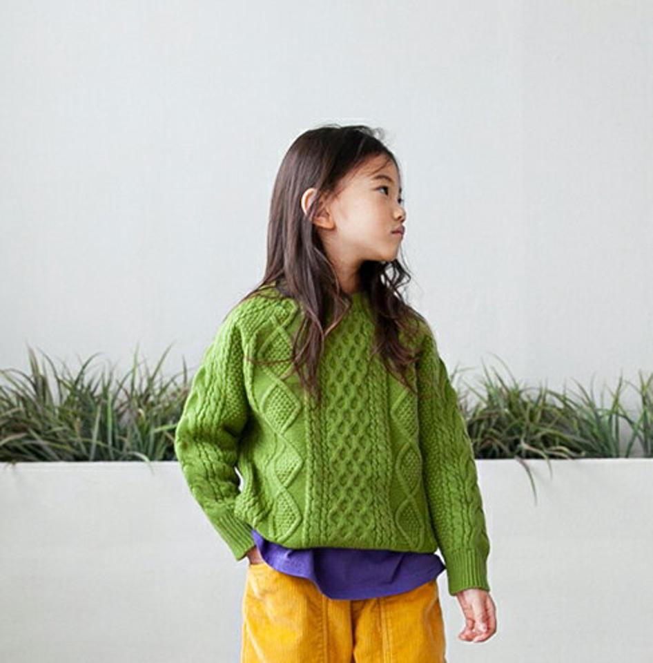 【キッズ30%OFF】ウール混ツイストニット・u10113 キッズ【3~8才】【tops】【トップス ニット ニットトップス 長袖 ツイスト編み ウール 単色 シンプル カジュアル ラフ 女の子 男の子 冬 韓国 韓国子供服 子供 こども 子供服 こども服】【KIDS】