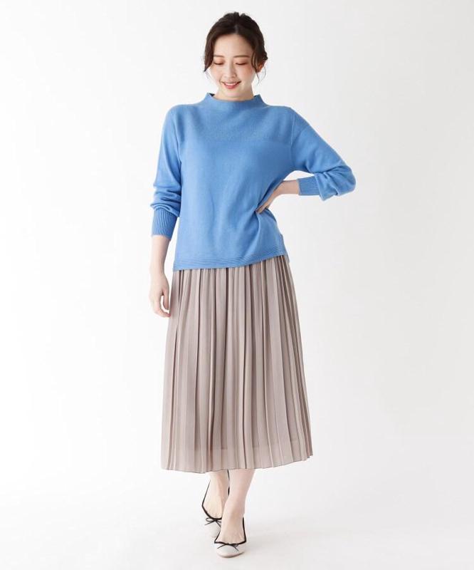 コットンシルクホールガーメント（R）ニットプルオーバー