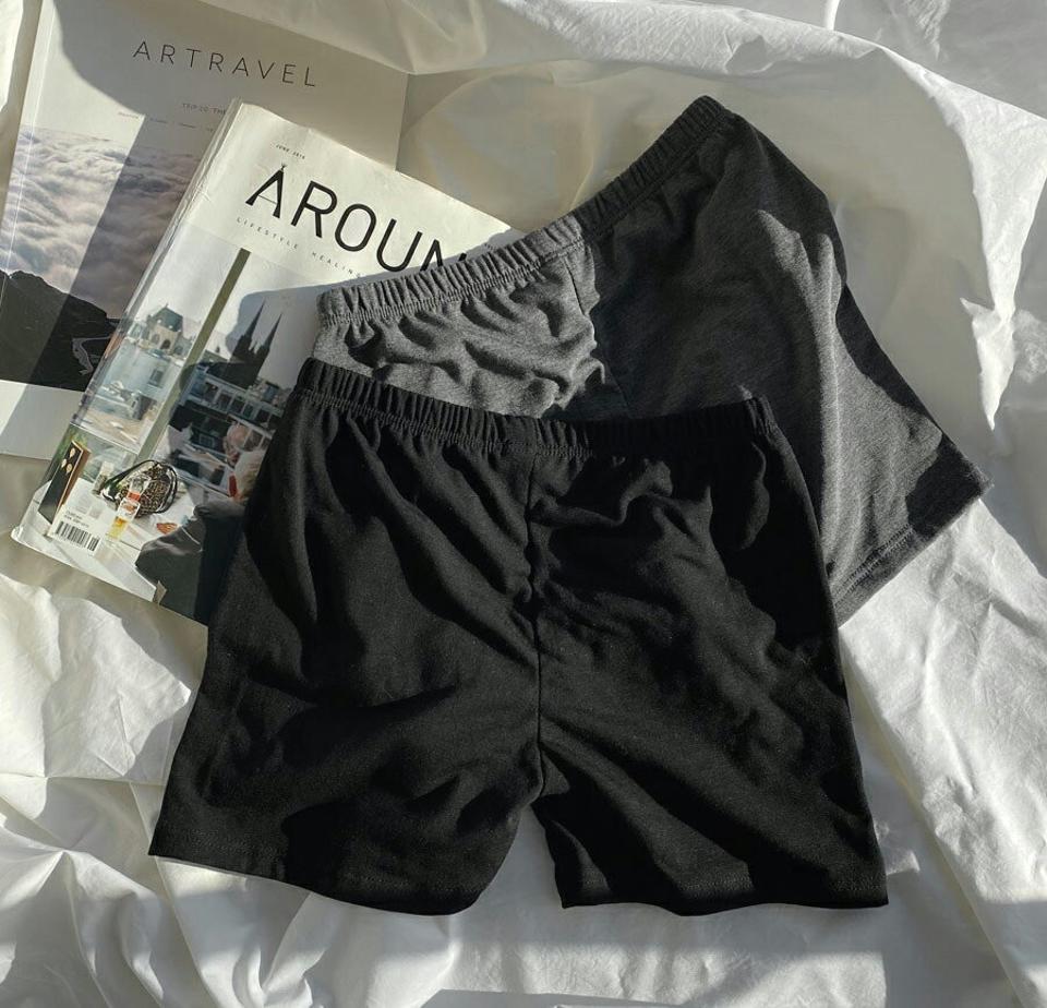 裏起毛インナーパンツ2SET・全1色・b61294 レディース 【acc】【韓国 ファッション ボトムス パンツ スパッツ レギンス インナー 3分丈 三分丈 無地 スリム タイト 保温 防寒 透け防止 ストレッチ カジュアル 秋 冬】