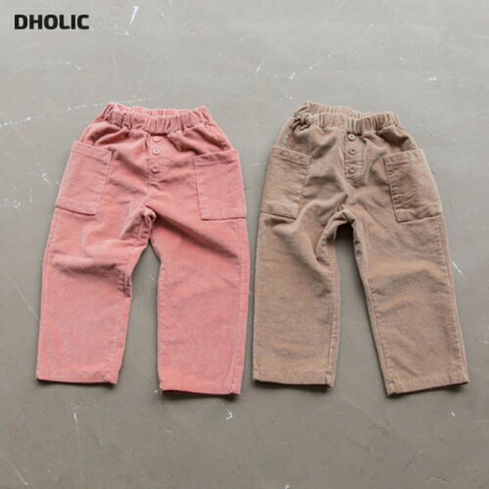 【キッズ30%OFF】裏起毛ボタンコーデュロイパンツ(junior)・u10348 キッズ【9~17才】【pt】【パンツ ズボン ロングパンツ 長ズボン コーデュロイ 単色 シンプル カジュアル 裏起毛 ラフ 女の子 男の子 冬 韓国 韓国子供服 子供 こども 子供服 こども服】【KIDS】