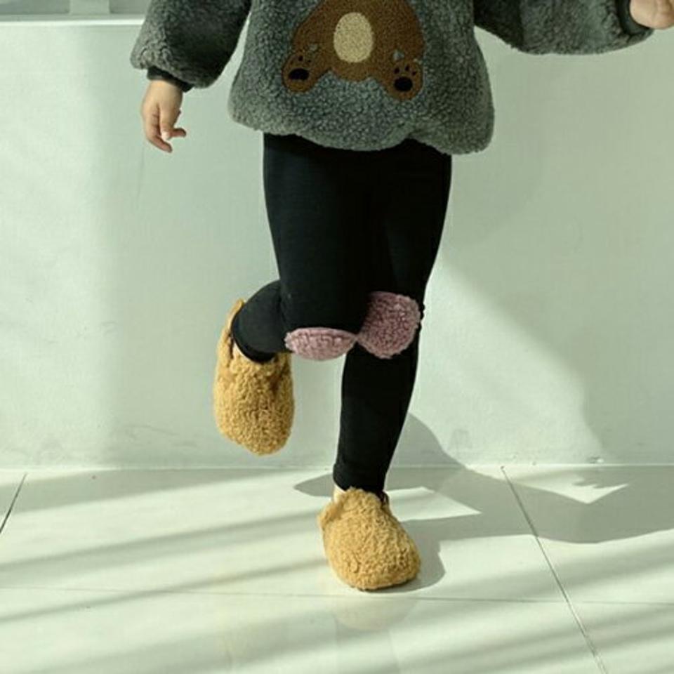 【キッズ30%OFF】裏起毛ボアパッチレギンス・u10432 キッズ【3~8才】【pt】【レギンス パンツ ズボン ロングパンツ 長ズボン ボア 裏起毛 カジュアル ラフ 女の子 男の子 冬 韓国 韓国子供服 子供 こども 子供服 こども服】【KIDS】