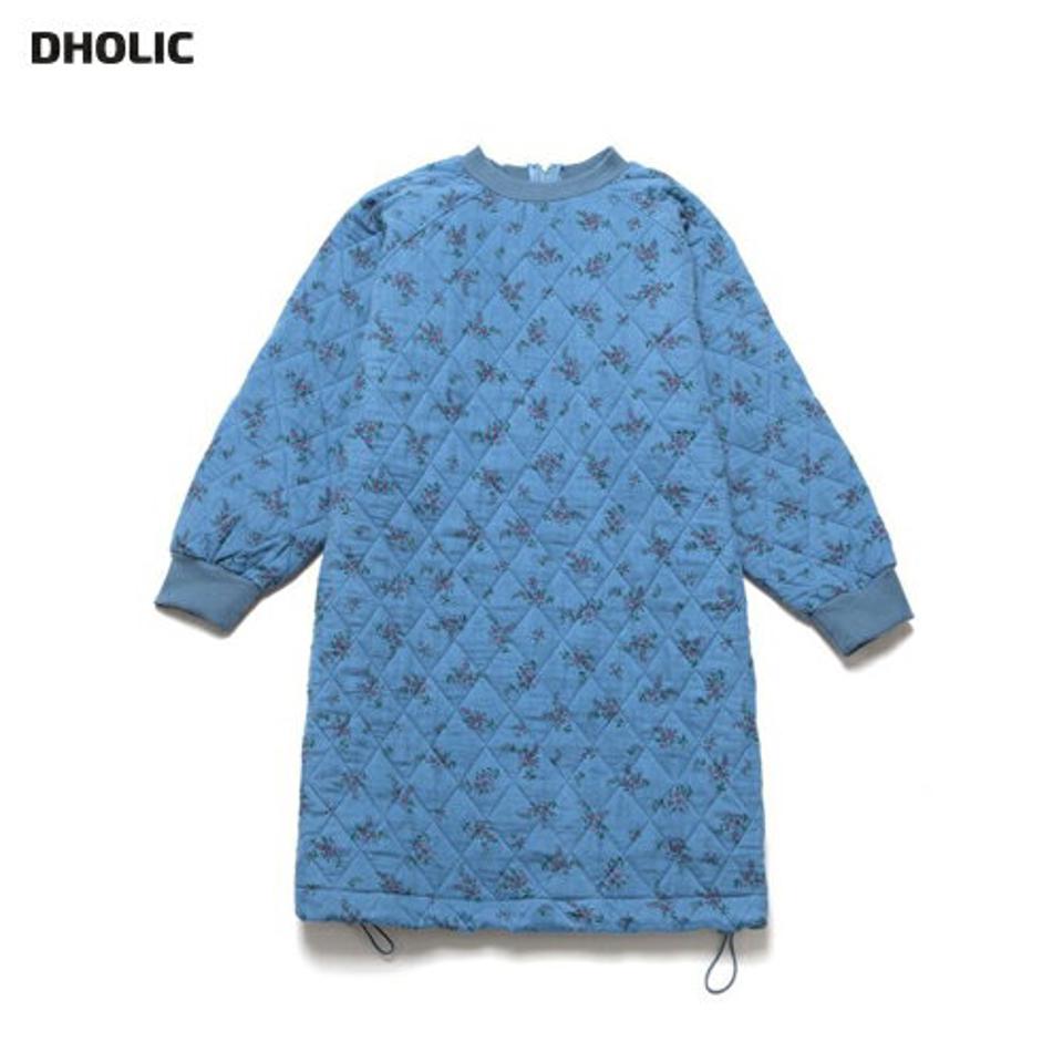 【キッズ30%OFF】【送料無料】花柄キルトワンピース・u10242 キッズ【3~8才】【ops】【ワンピース ロング ロングワンピース キルト キルティング 長袖 花柄 フラワー 可愛い かわいい 女の子 冬 韓国 韓国子供服 子供 こども 子供服 こども服】【KIDS】