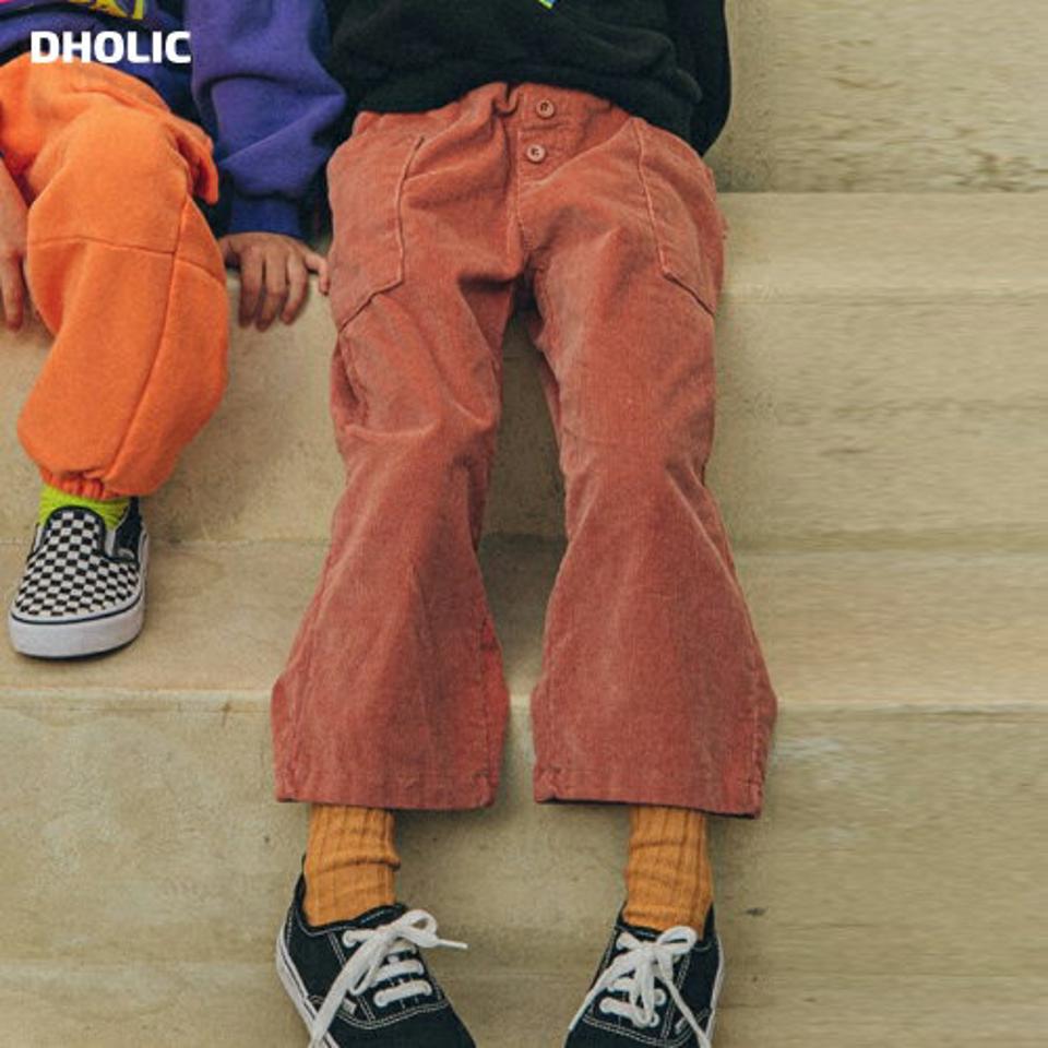 【キッズ30%OFF】裏起毛ボタンコーデュロイパンツ(kids)・u10347 キッズ【3~8才】【pt】【パンツ ズボン ロングパンツ 長ズボン コーデュロイ 単色 カジュアル 裏起毛 ラフ 女の子 男の子 冬 韓国 韓国子供服 子供 こども 子供服 こども服】【KIDS】