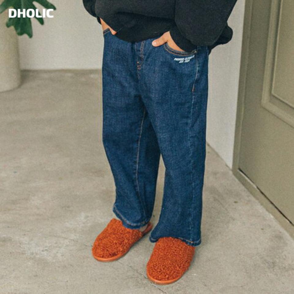 【キッズ30%OFF】裏起毛刺繍ロゴデニムパンツ(kids)・u10459 キッズ【3~8才】【pt】【デニム パンツ ズボン ロングパンツ 長ズボン ロゴ 刺繍 裏起毛 シンプル カジュアル ラフ 女の子 男の子 冬 韓国 韓国子供服 子供 こども 子供服 こども服】【KIDS】