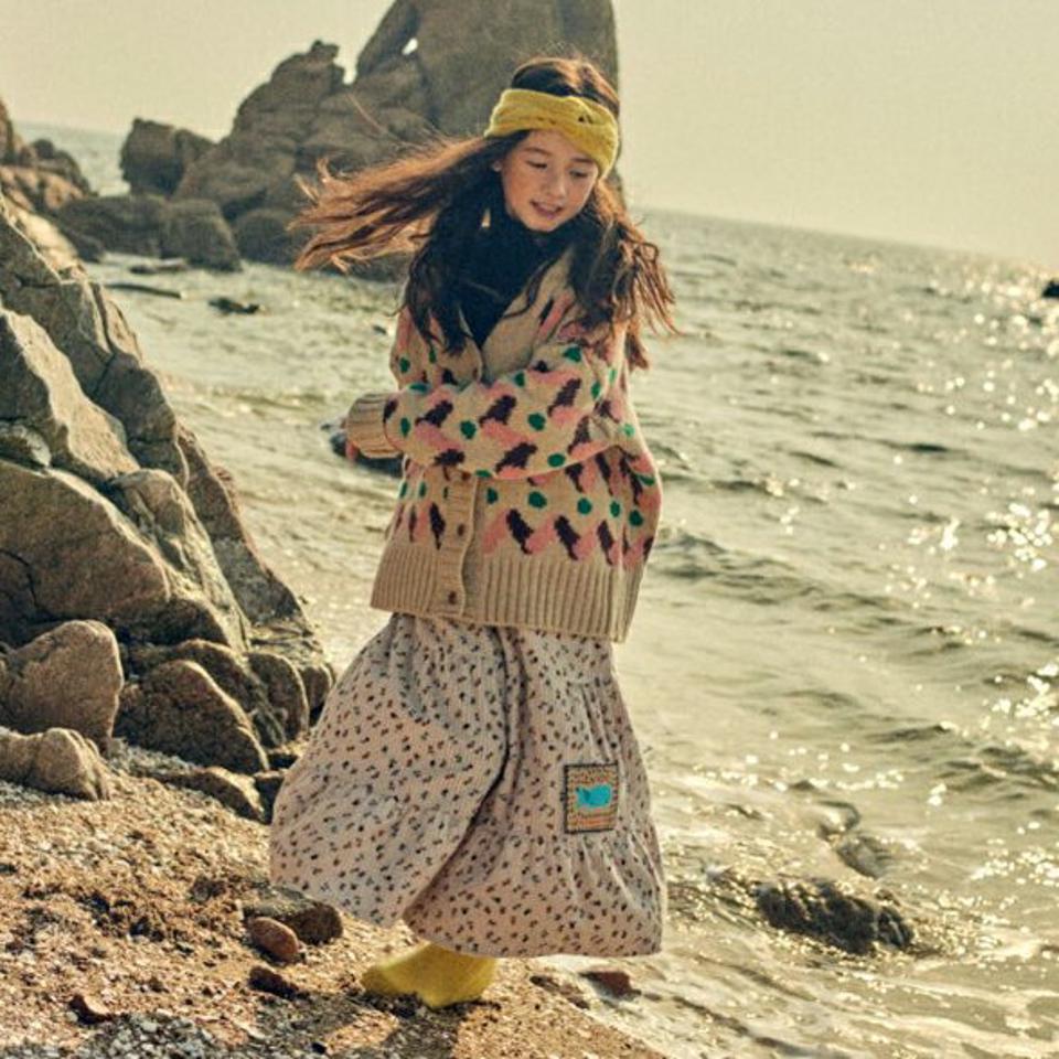 【キッズ30%OFF】刺繍パッチ花柄コーデュロイスカート・u10243 キッズ【3~8才】【sk】【スカート ロング ロングスカート 花柄 フラワー パッチ 刺繍 可愛い かわいい コーデュロイ 女の子 秋 冬 韓国 韓国子供服 子供 こども 子供服 こども服】【KIDS】