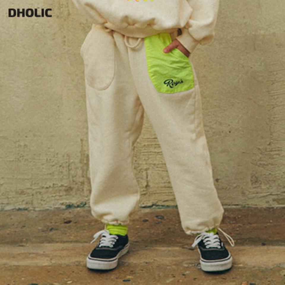 【キッズ30%OFF】裏起毛配色ポケットパンツ(kids)・u10349 キッズ【3~8才】【pt】【パンツ ズボン ロングパンツ 裏起毛 配色 カジュアル ラフ ダンス ストリート 女の子 男の子 冬 韓国 韓国子供服 子供 こども 子供服 こども服】【KIDS】