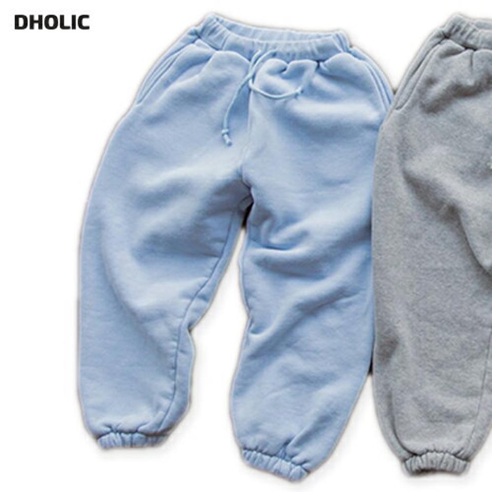 【キッズ30%OFF】裏起毛ジョガーパンツ(kids)・u10444 キッズ【3~8才】【pt】【ジョガーパンツ パンツ ズボン ロングパンツ 長ズボン 裏起毛 単色 無地 シンプル ラフ カジュアル 女の子 男の子 冬 韓国 韓国子供服 子供 こども 子供服 こども服】【KIDS】