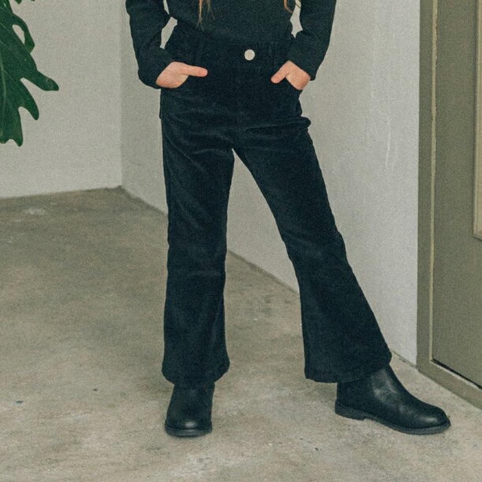 【キッズ30%OFF】裏起毛コーデュロイブーツカットパンツ(Kids)・u10458 キッズ【3~8才】【pt】【パンツ ズボン ロングパンツ 長ズボン ブーツカット コーデュロイ 単色 シンプル 裏起毛 女の子 男の子 冬 韓国 韓国子供服 子供 こども 子供服 こども服】【KIDS】