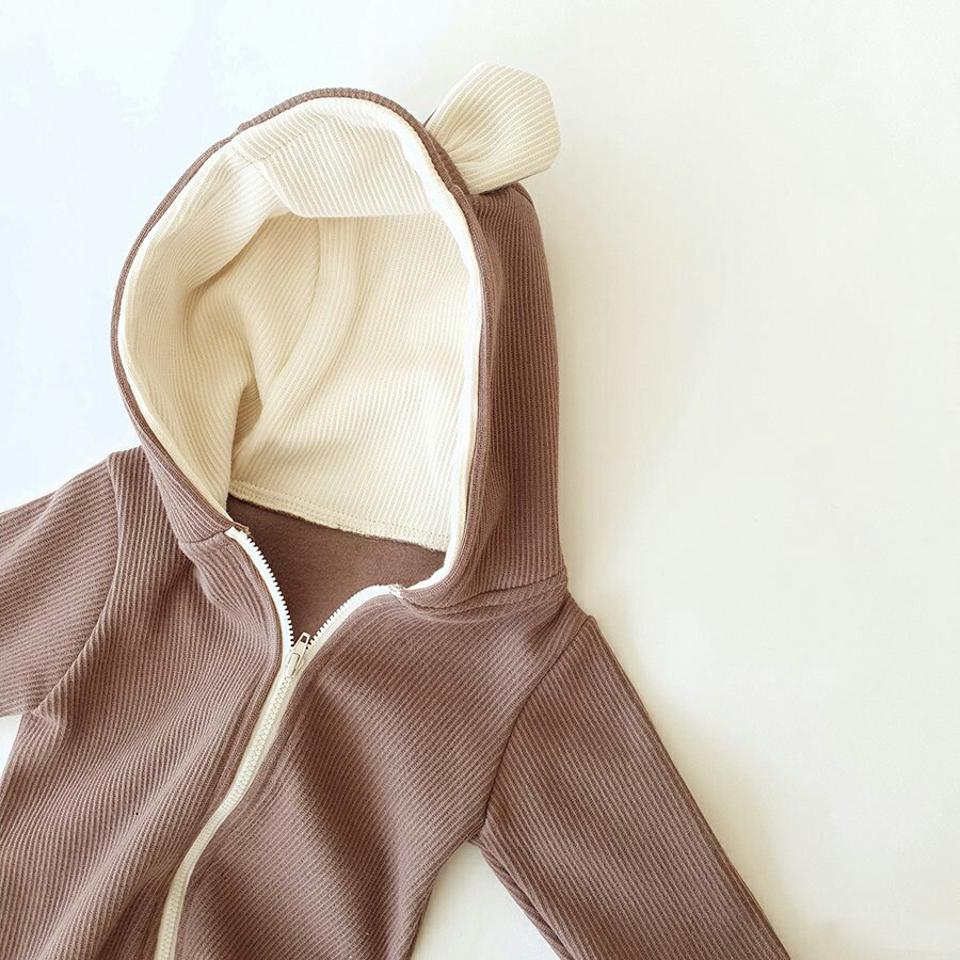 【キッズ30%OFF】ベアーロンパース・u09092 キッズ【0~2才】【bc】【ロンパース クマ くま アニマル 耳 クマ耳 くま耳 長袖 パンツ ズボン 可愛い かわいい 女の子 男の子 秋 冬 韓国 韓国子供服 子供 こども 子供服 こども服】【KIDS】