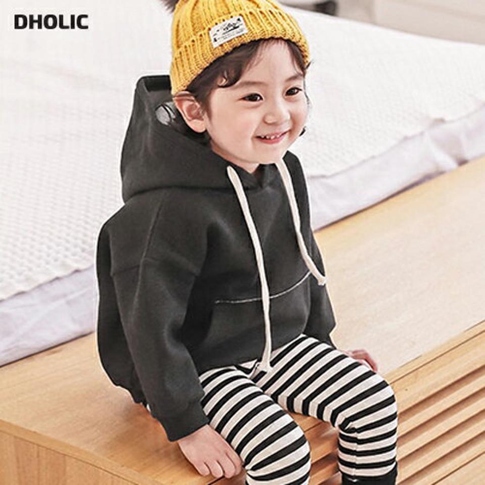両起毛ルーズフーディ・p010409 キッズ 【3~8才】【tops】【韓国 ファッション トップス スウェット トレーナー Tシャツ カットソー 長袖 ルーズ 女の子 男の子 無地 ユニセックス キッズ 子供 子供服 幼稚園 通学 通園 低学年 秋 冬】【KIDS】【WS】