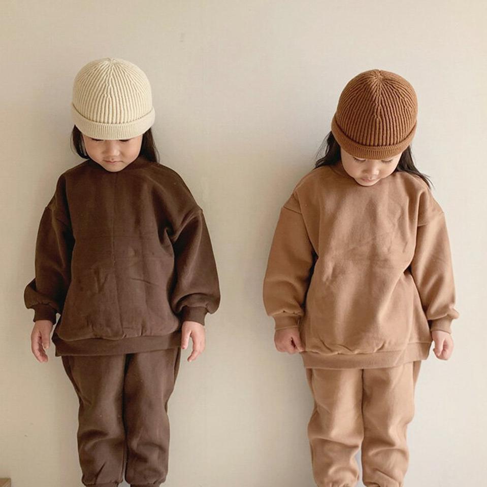 【キッズ30%OFF】裏起毛コットンスウェット(junior)・u10142 キッズ 【9~17才】【tops】【韓国 ファッション トップス トレーナー Tシャツ カットソー 長袖 ルーズ 女の子 男の子 無地 ユニセックス キッズ 子供 こども 子供服 通学 小学生 ジュニア 秋 冬】【KIDS】