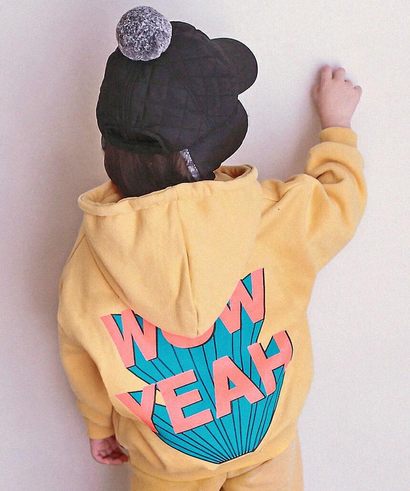 【キッズ30%OFF】両起毛WOWフーディ・p010375 キッズ 【3~8才】【tops】【韓国 ファッション トップス スウェット トレーナー Tシャツ カットソー 長袖 ルーズ 女の子 男の子 無地 ユニセックス キッズ 子供 子供服 幼稚園 通学 通園 低学年 秋 冬】【KIDS】