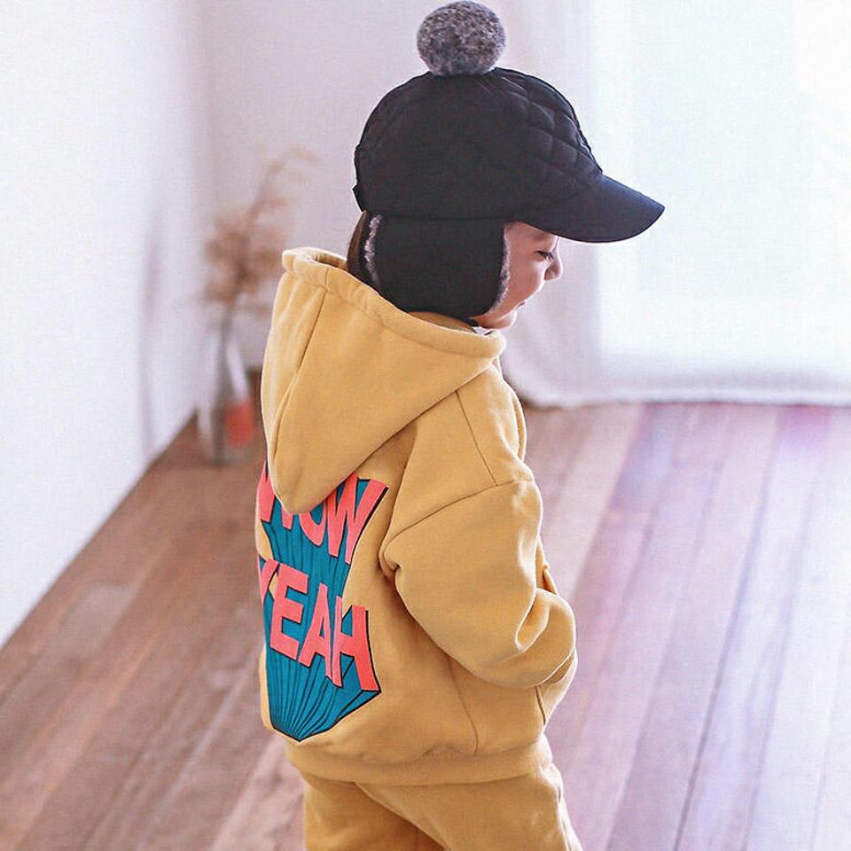 【キッズ30%OFF】両起毛WOWフーディ・p010375 キッズ 【3~8才】【tops】【韓国 ファッション トップス スウェット トレーナー Tシャツ カットソー 長袖 ルーズ 女の子 男の子 無地 ユニセックス キッズ 子供 子供服 幼稚園 通学 通園 低学年 秋 冬】【KIDS】