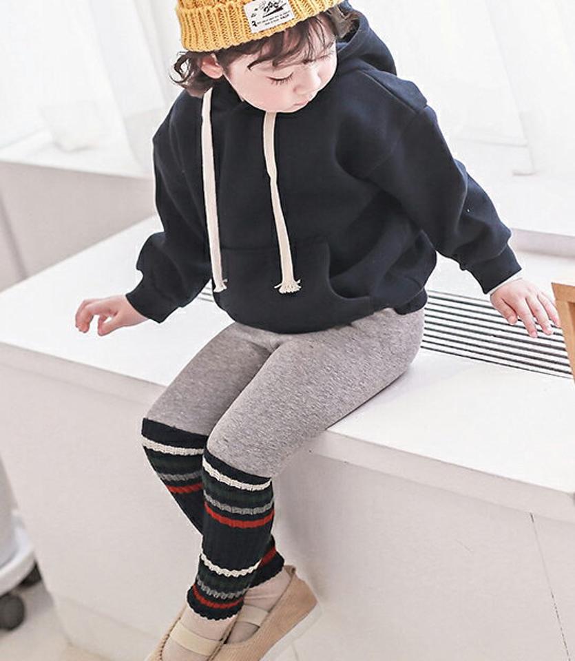 【キッズ30%OFF】両起毛カットオフフーディ上下SET・p010418 キッズ 【3~8才】【SET】【韓国 ファッション セットアップ トレーナー Tシャツ パーカー 長袖 レギンス パンツ スパッツ ロング 女の子 男の子 キッズ 子供 子供服 幼稚園 通学 通園 低学年 秋 冬】【KIDS】