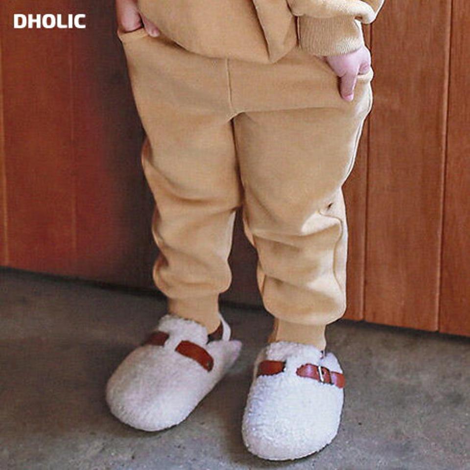 【キッズ30%OFF】両起毛スウェットジョガーパンツ・p010420 キッズ【3~8才】【pt】【パンツ ズボン ロングパンツ 長ズボン ジョガーパンツ 単色 無地 シンプル スウェット 裏起毛 起毛 カジュアル 女の子 男の子 冬 韓国 韓国子供服 子供 こども 子供服 こども服】【KIDS】