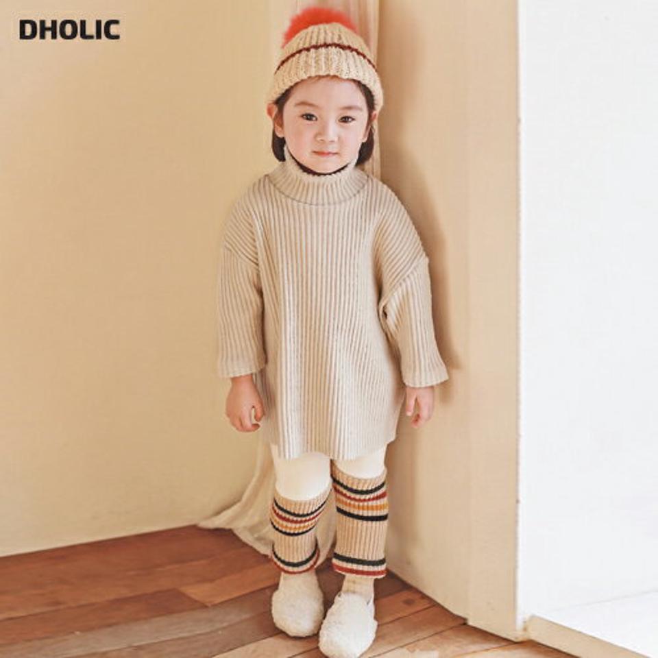 【キッズ30%OFF】起毛リブTシャツ上下SET・p010392 キッズ【3~8才】【set】【セット set トップス Tシャツ リブ リブトップス 長袖 起毛 ハイネック レギンス パンツ ボーダー柄 カジュアル 女の子 男の子 秋 冬 韓国 韓国子供服 子供 こども 子供服 こども服】【KIDS】