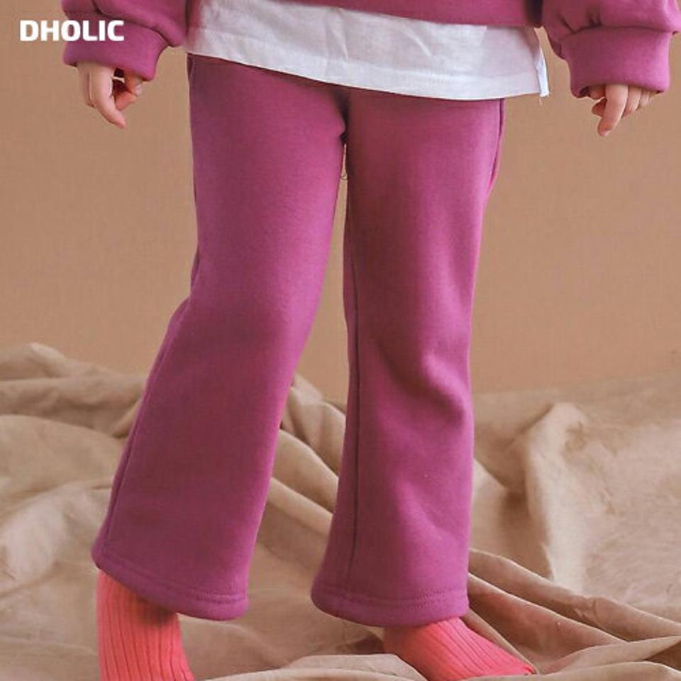 【キッズ30%OFF】裏起毛フレアパンツ・p010426 キッズ【3~8才】【pt】【パンツ ズボン ロングパンツ フレアパンツ フレア 裏起毛 単色 無地 シンプル カジュアル ラフ 女の子 男の子 冬 韓国 韓国子供服 子供 こども 子供服 こども服】【KIDS】