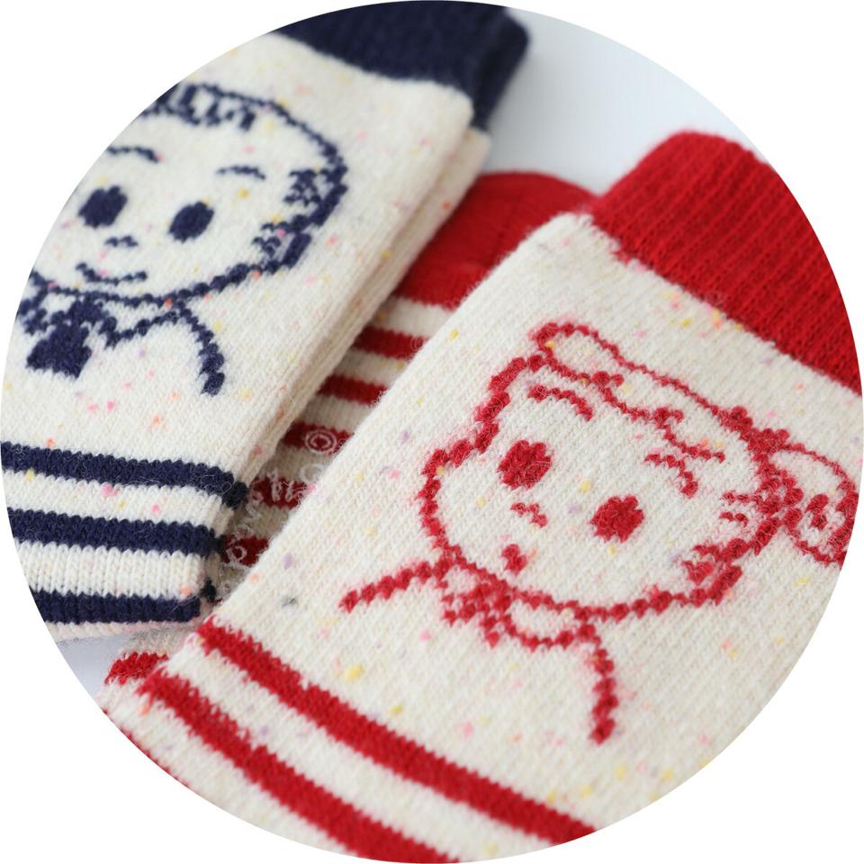 【あす楽】【靴下屋】 OSAMU GOODS ボーダーソックス 22.0〜24.0cm / Tabio 靴下 タビオ くつ下 ウール 原田治 オサム レディース 日本製