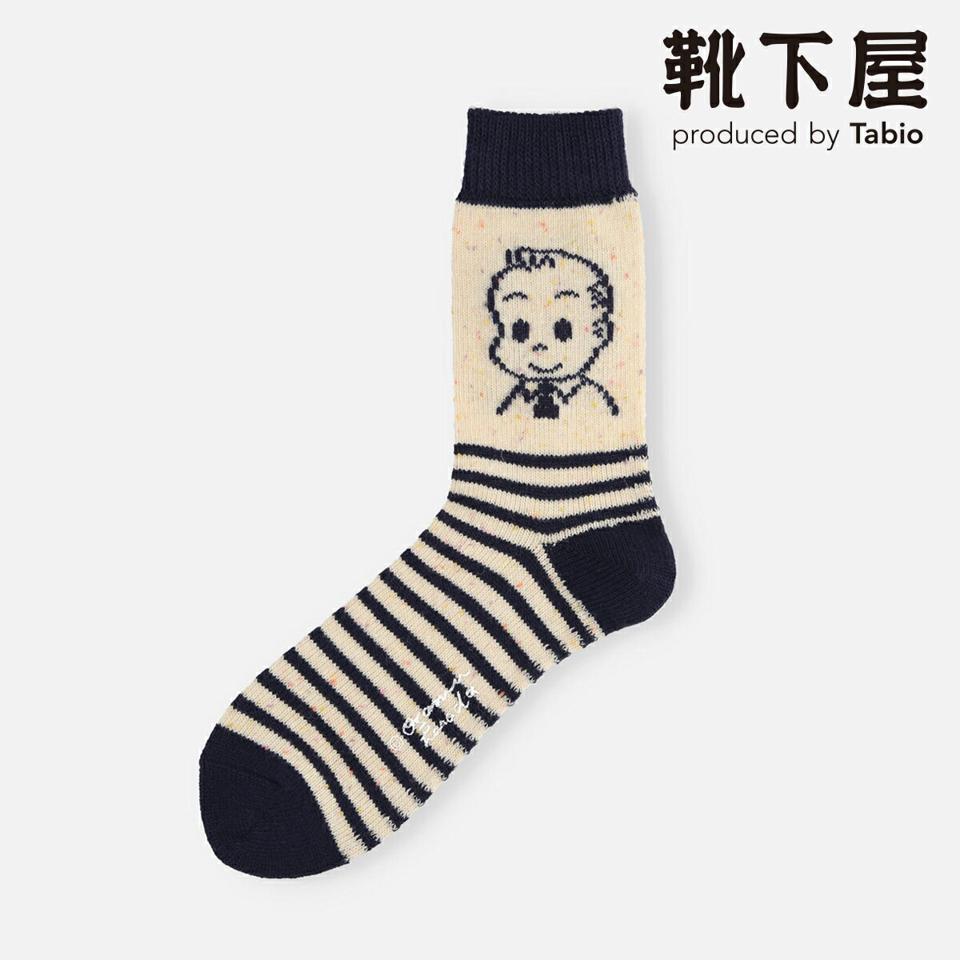 【あす楽】【靴下屋】 OSAMU GOODS メンズボーダーソックス 25.0〜27.0cm / Tabio 靴下 タビオ くつ下 ウール 原田治 オサム 日本製