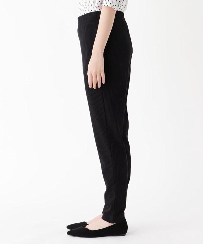 スパンリブストレートパンツ