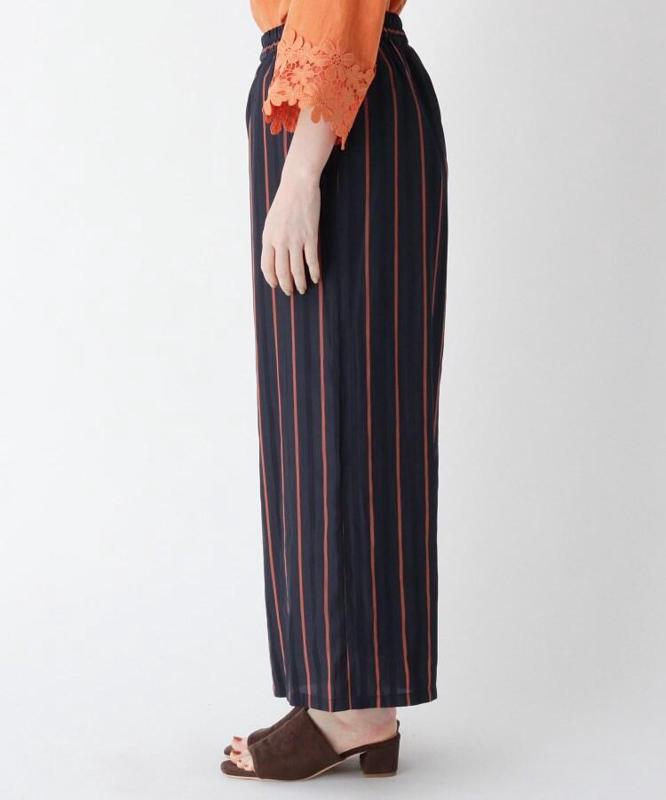 ストライプワイドパンツ