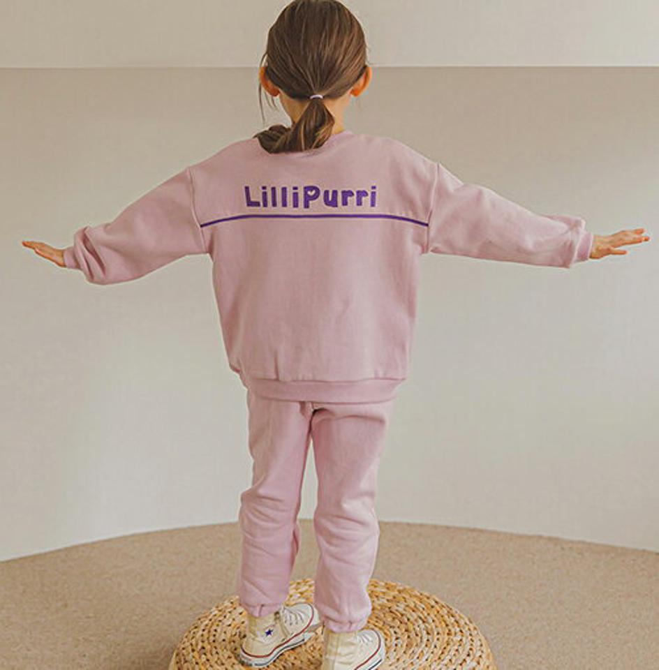 裏起毛Lovery上下SET(pink)・p010099 キッズ 【3~8才】【pt】【韓国 ファッション セットアップ スウェット トレーナー Tシャツ ロングパンツ ジョガーパンツ レタリング ロゴ 女の子 男の子 キッズ 子供服 幼稚園 通学 通園 低学年 秋 冬】【KIDS】