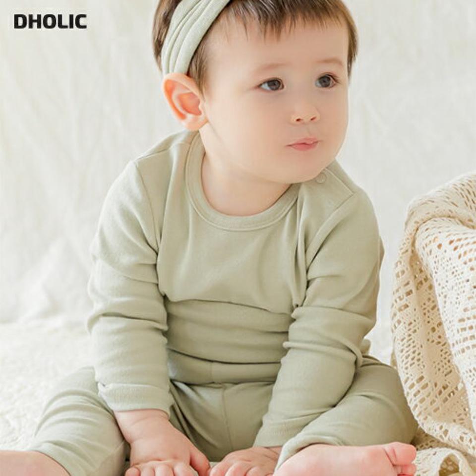 ルームウェア(mint) p009023 【0~2才】【bc】【韓国 ファッション パジャマ 上下セット セットアップ Tシャツ カットソー 長袖 ロング パンツ スリム コットン子供 子供用 ベビー 赤ちゃん ベビー用 赤ちゃん用 出産祝い 春 秋 冬】【KIDS】
