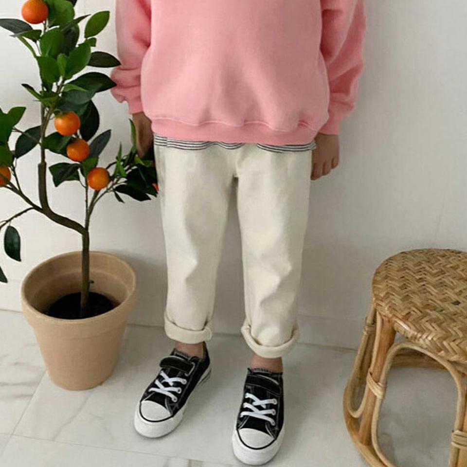 両起毛コットンパンツ・p009834 キッズ【3~8才】【pt】【パンツ ズボン ロングパンツ 長ズボン コットン 綿 裏起毛 起毛 両起毛 カジュアル 単色 無地 シンプル 女の子 男の子 秋 冬 韓国 韓国子供服 子供 こども 子供服 こども服】【KIDS】