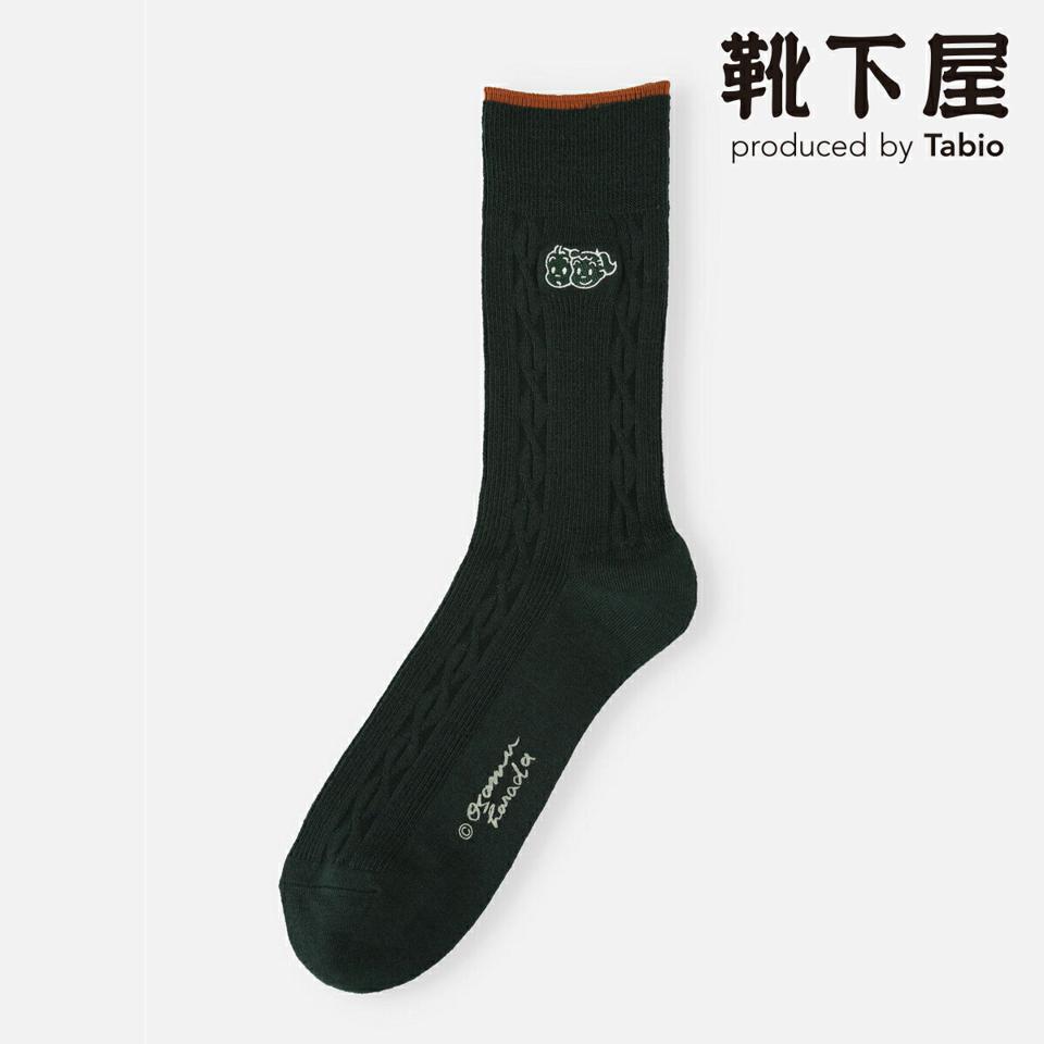 【全品送料無料★〜11/11 23:59迄】【あす楽】【靴下屋】 OSAMU GOODS メンズ 縄柄刺繍ショートソックス / Tabio 靴下 タビオ くつ下 クルー 原田治 オサム オサムグッズ 日本製