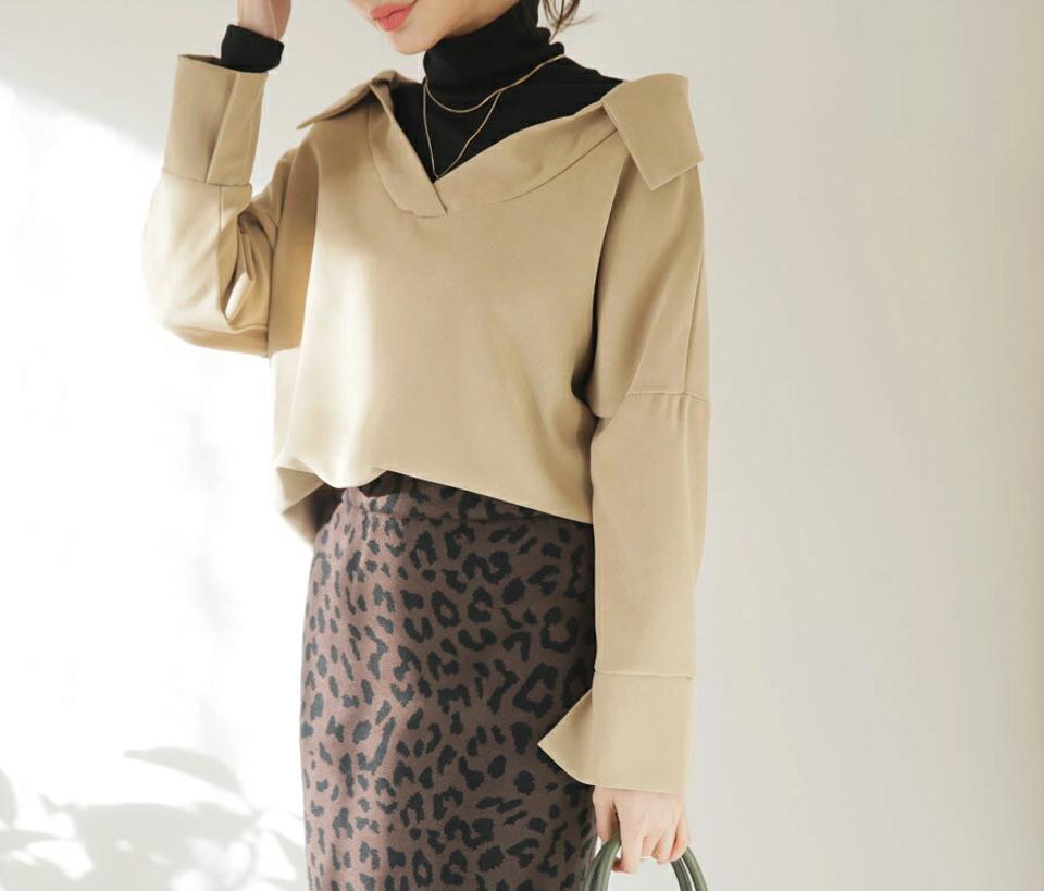 裏起毛タートル半袖Tシャツ・全3色・b65904 レディース 【tops】【トップス Tシャツ 半袖 ハーフスリーブ タートル タートルネック 裏起毛 単色 無地 シンプル 大人 きれいめ 秋 冬 韓国 ファッション】【ハイホリHIHOLLI】