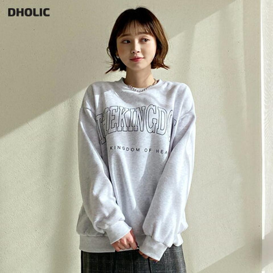 裏起毛レタリングスウェット・全3色・t56545 レディース 【tops】【韓国 ファッション トップス スウェット Tシャツ ラウンドネック ルーズ 裏起毛 暖かい レタリング カットソー 長袖 ゆったり デイリー カジュアル 秋 冬】