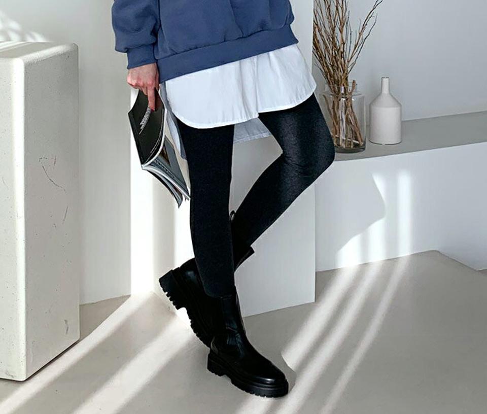 スリムレギンス・全4色・t56508 レディース 【pt】【韓国 ファッション ボトムス レギンス パンツ スリム シンプル ウエストゴム フィット タイト デイリー カジュアル 秋 冬】