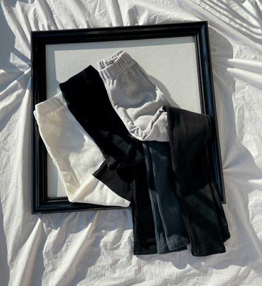 配色リブレギンス・全3色・t65934 レディース 【pt】【レギンス パンツ ズボン ロングパンツ リブレギンス リブ 配色 カジュアル ラフ フィット スポーツ スポーティー 秋 冬 韓国 ファッション】【ハイホリHIHOLLI】