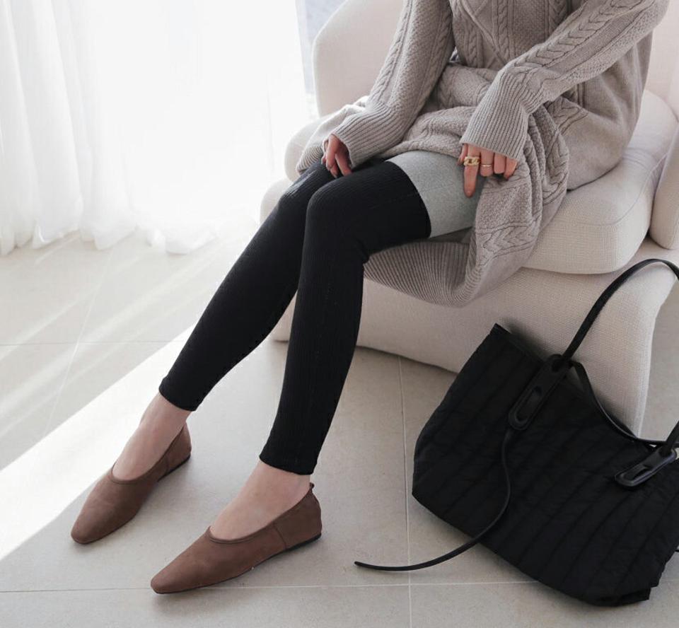 配色リブレギンス・全3色・t65934 レディース 【pt】【レギンス パンツ ズボン ロングパンツ リブレギンス リブ 配色 カジュアル ラフ フィット スポーツ スポーティー 秋 冬 韓国 ファッション】【ハイホリHIHOLLI】