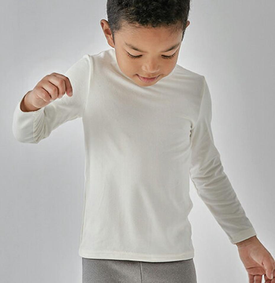 【キッズ30%OFF】ハーフネックTシャツ(kids)・u10694 キッズ【3~8才】【tops】【トップス Tシャツ 長袖 単色 無地 シンプル ロンT 無地T ハーフネック ベーシック カジュアル 女の子 男の子 秋 冬 韓国 韓国子供服 子供 こども 子供服 こども服】【KIDS】