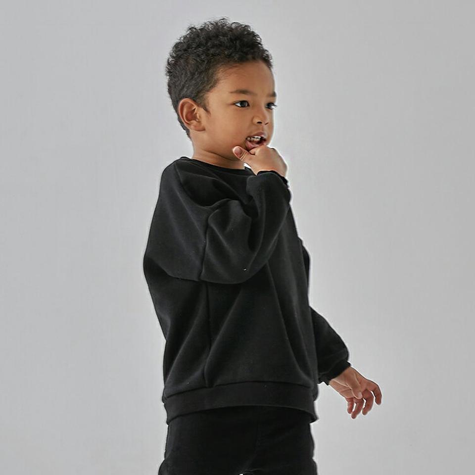 裏起毛スウェット(junior)・u10657 キッズ 【9~17才】【tops】【韓国 ファッション トップス トレーナー Tシャツ カットソー オーバーサイズ 女の子 男の子 ドロップショルダー キッズ こども 子供 子供服 通学 低学年 小学生 ジュニア 冬】【KIDS】
